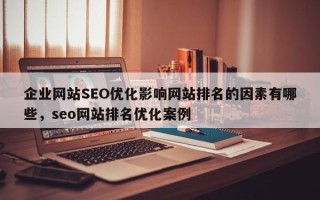 企业网站SEO优化影响网站排名的因素有哪些，seo网站排名优化案例
