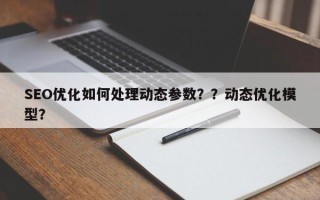 SEO优化如何处理动态参数？？动态优化模型？