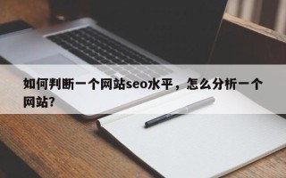 如何判断一个网站seo水平，怎么分析一个网站？