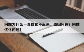 网站为什么一直优化不起来，原因何在？网站优化问题？